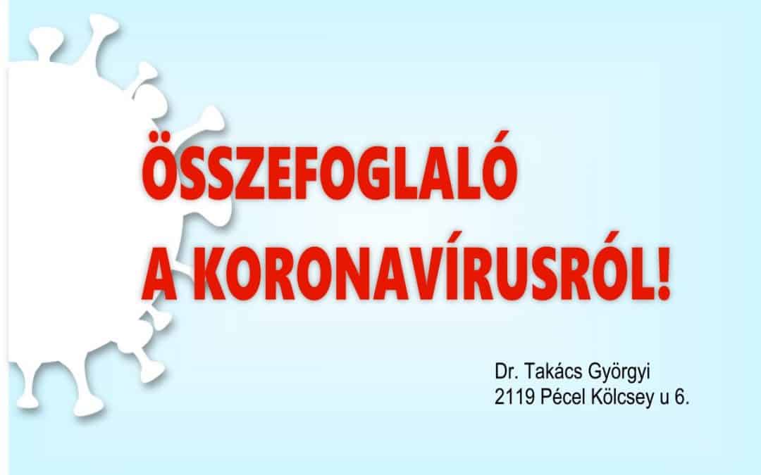 Összefoglaló a koronavírusról
